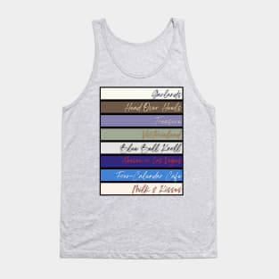 Cocteau Twins Albums Tank Top